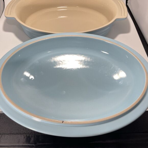 Brand New Le Creuset Casserole Classic 27cm 1.7L Oval Dish w Lid Sky Blue - Picture 3 of 8